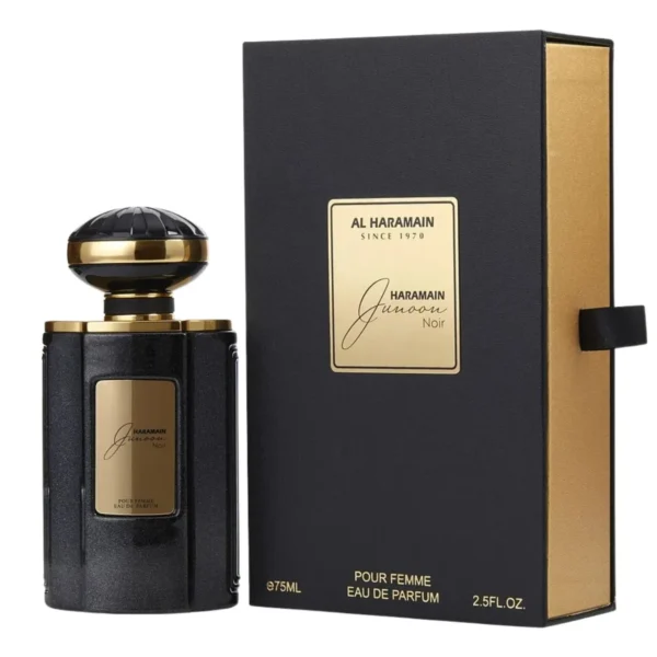 Al Haramain Junoon Noir Eau de Parfum EDP Spray for Women 2.5oz 75ml - UPC: 6291100130856