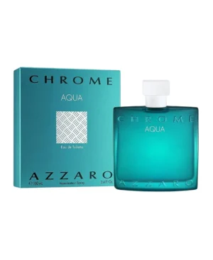 Azzaro Chrome Aqua Eau de Toilette EDT Spray for Men 3.4oz 100ml - UPC: 3351500012961