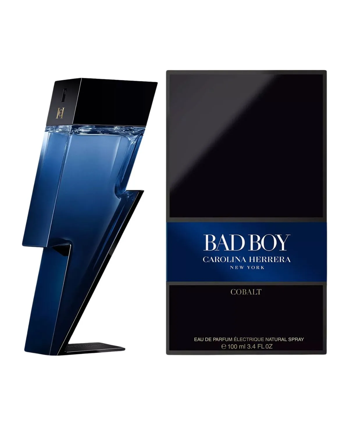 Carolina Herrera Bad Boy Cobalt Electrique Eau de Parfum EDP Spray for Men 3.4oz 100ml - UPC: 8411061027837