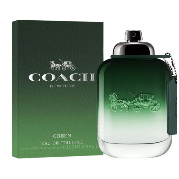 Coach Green Eau de Toilette EDT Spray for Men 3.4oz 100ml - UPC: 3386460141253