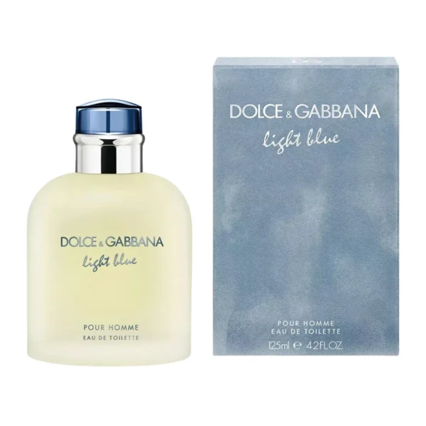 Dolce & Gabbana Light Blue Pour Homme Eau de Toilette EDT Spray for Men 4.2oz 125ml - UPC: 3423473020516