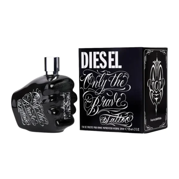 Diesel Only The Brave Tattoo Eau de Toilette EDT Spray for Men 4.2oz 125ml - UPC: 3605521534200