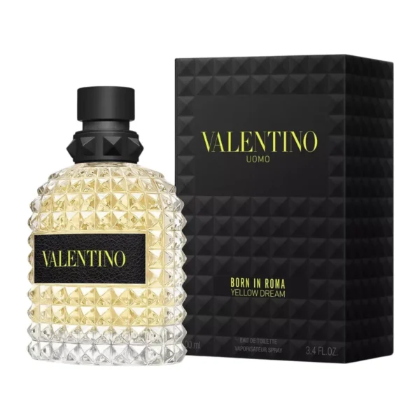 Valentino Uomo Born In Roma Yellow Dream Eau de Toilette EDT Spray for Men 3.4oz 100ml - UPC: 3614273261425