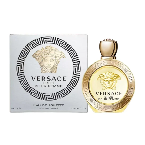 Versace Eros Pour Femme Eau de Toilette EDT Spray for Women 3.4oz 100ml - UPC: 8011003827343