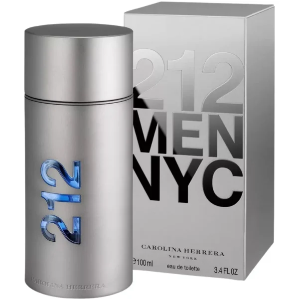 Carolina Herrera 212 Men NYC Eau de Toilette EDT Spray for Men 3.4oz 100ml - UPC: 8411061043868