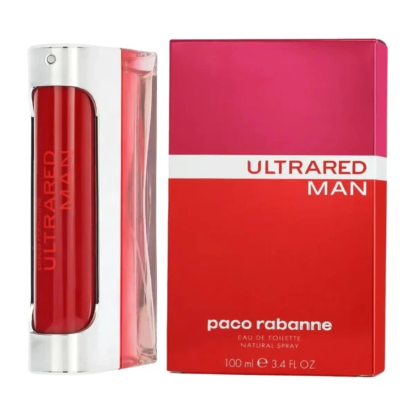 Paco Rabanne Ultrared Man Eau de Toilette EDT Spray for Men 3.4oz 100ml - UPC: 3349666005972