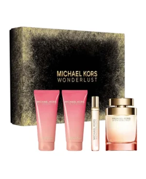 Michael Kors Wonderlust 4 pcs Gift Set Eau de Parfum EDP Spray for Women 3.4oz 100ml - UPC: 850049716475