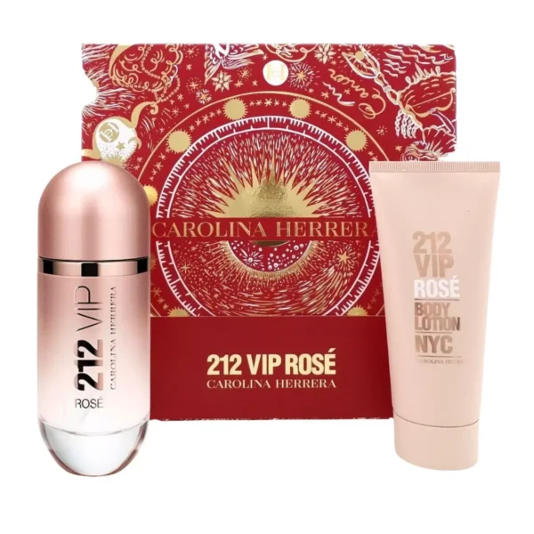 Carolina Herrera 212 VIP Rose Gift Set 2 pcs Eau de Parfum EDP Spray for Women 2.8oz 80ml - UPC: 8411061074879