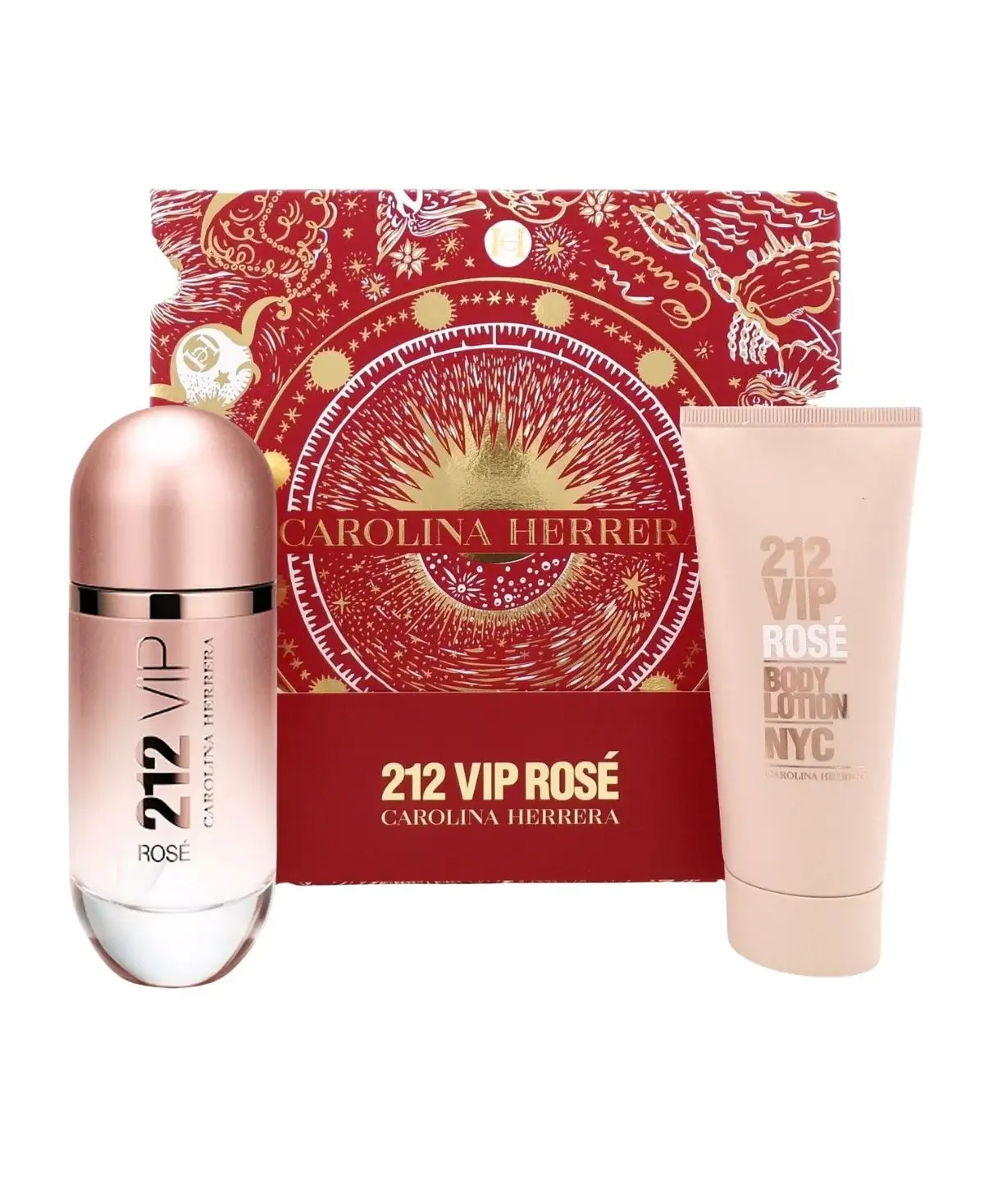 Carolina Herrera 212 VIP Rose Gift Set 2 pcs Eau de Parfum EDP Spray for Women 2.8oz 80ml - UPC: 8411061074879