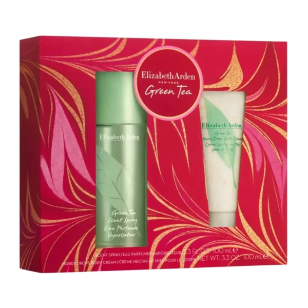 Elizabeth Arden Green Tea Gift Set 2 pcs Eau de Parfum EDP Spray for Women 3.4oz 100ml - UPC: 085805258757