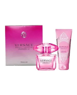 Versace Bright Crystal Absolu Travel Set 2 pcs Eau de Parfum EDP Spray for Women 3oz 90ml - UPC: 8011003821594