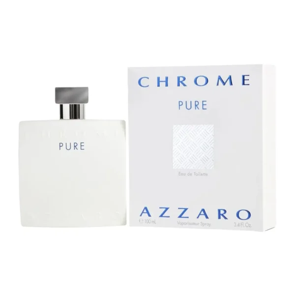 Azzaro Chrome Pure Eau de Toilette EDT Spray for Men 3.4oz 100ml - UPC: 3351500005482