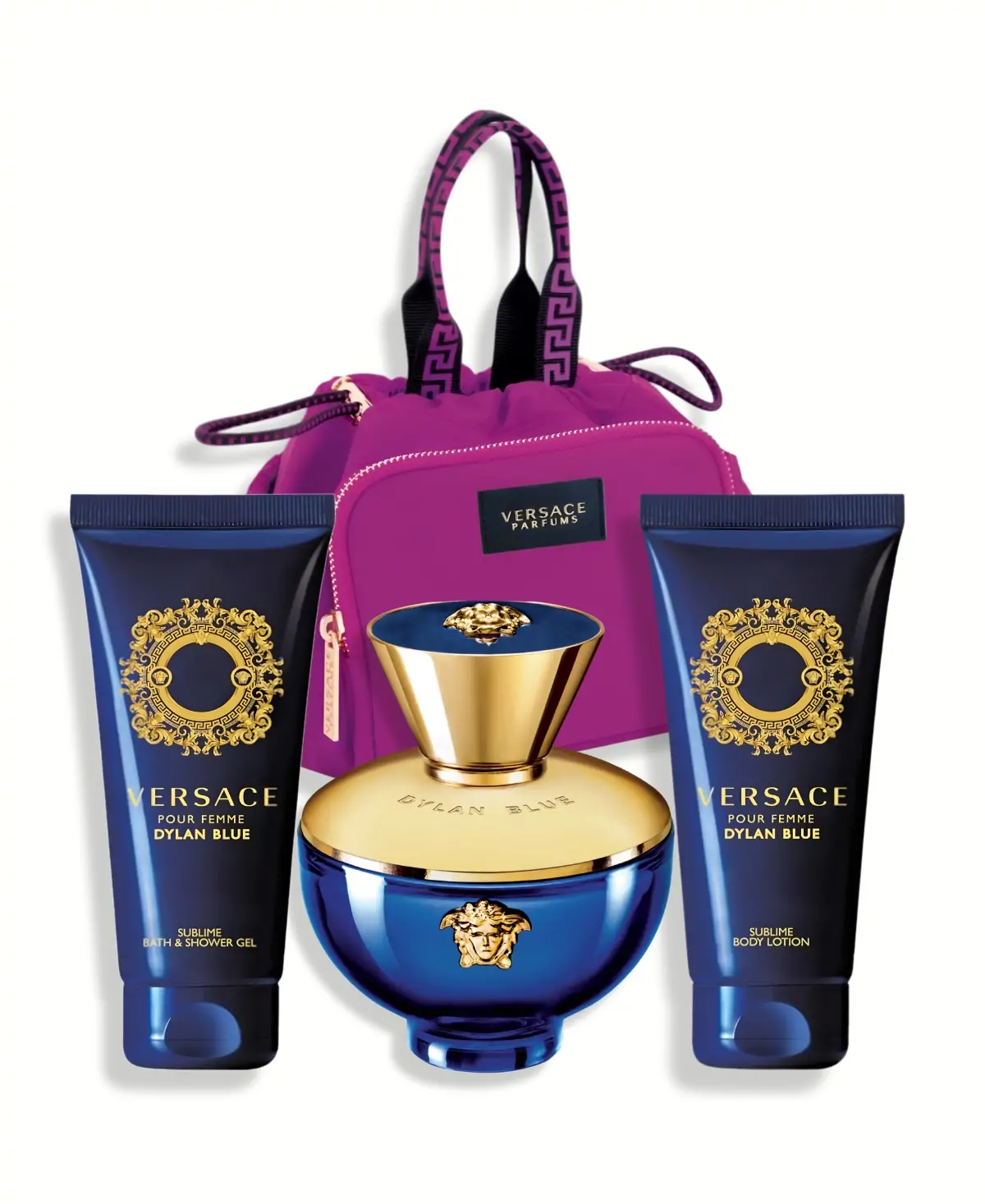 Versace Pour Femme Dylan Blue 4 pcs Gift Set Eau de Parfum EDP Spray for Women