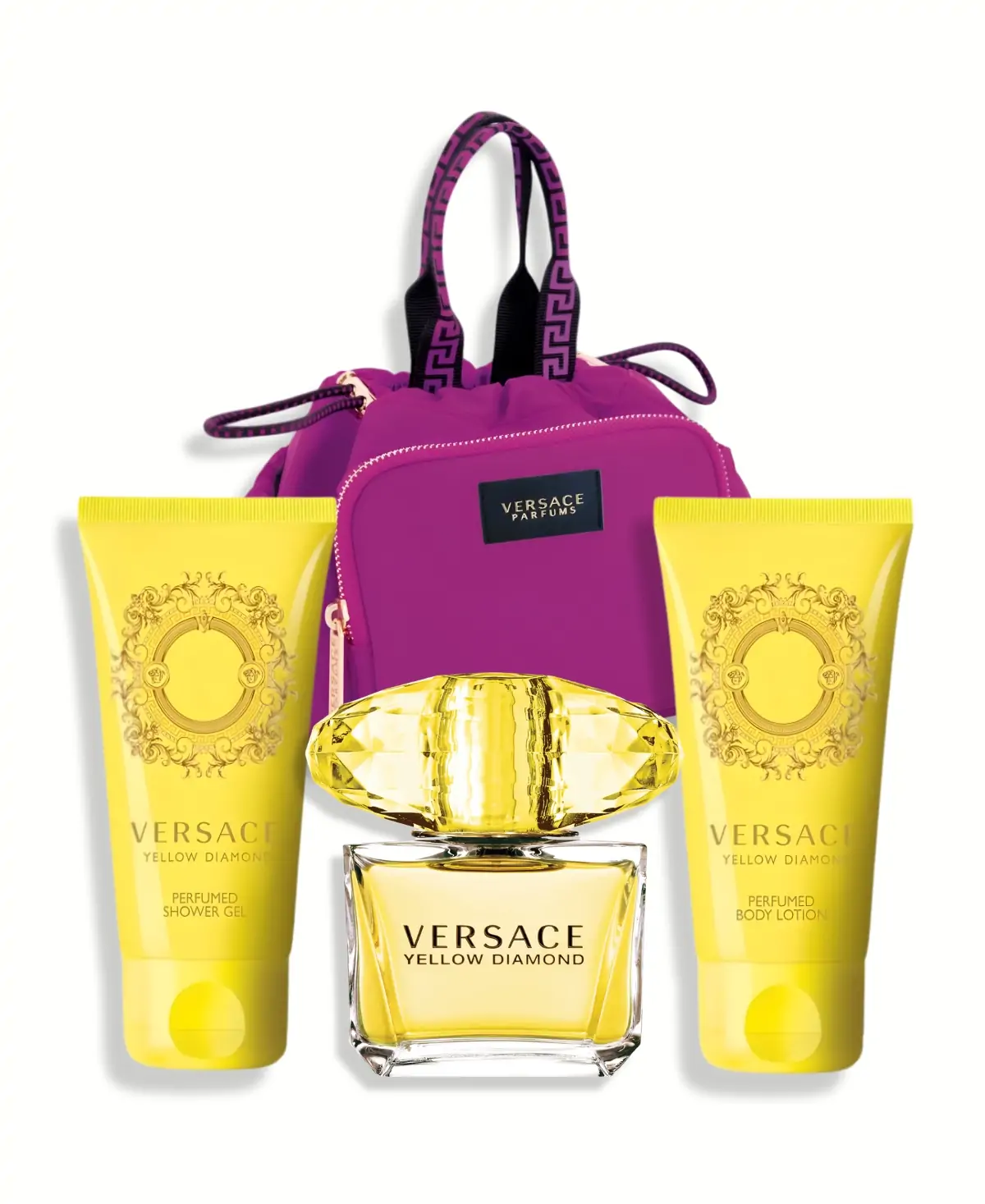 Versace Yellow Diamond 4 pcs Gift Set Eau de Toilette EDT Spray for Women