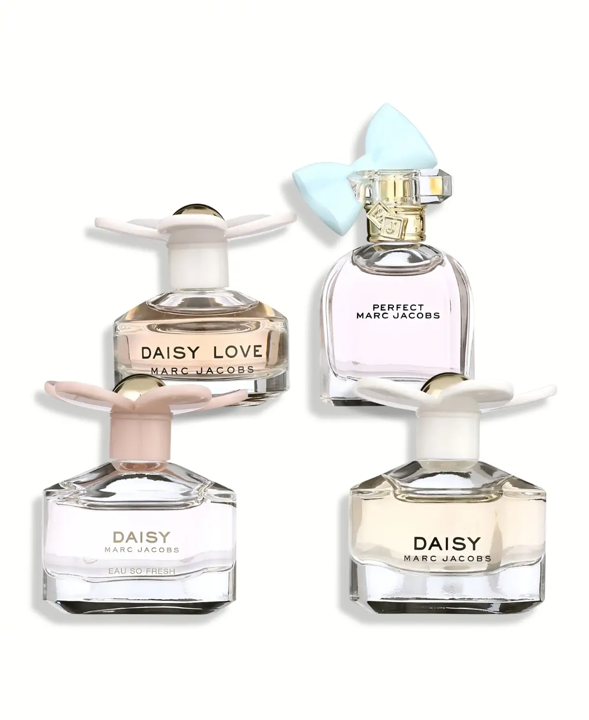 Marc Jacobs 4 pcs Mini Variety Set Eau de Toilette EDT Spray for Women 0.34oz 10ml - UPC: 3616305253125