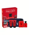 Ralph Lauren Polo Red 5 pcs Gift Set Eau de Toilette EDT Spray for Men 4.2oz 125ml - UPC: 3605973004306